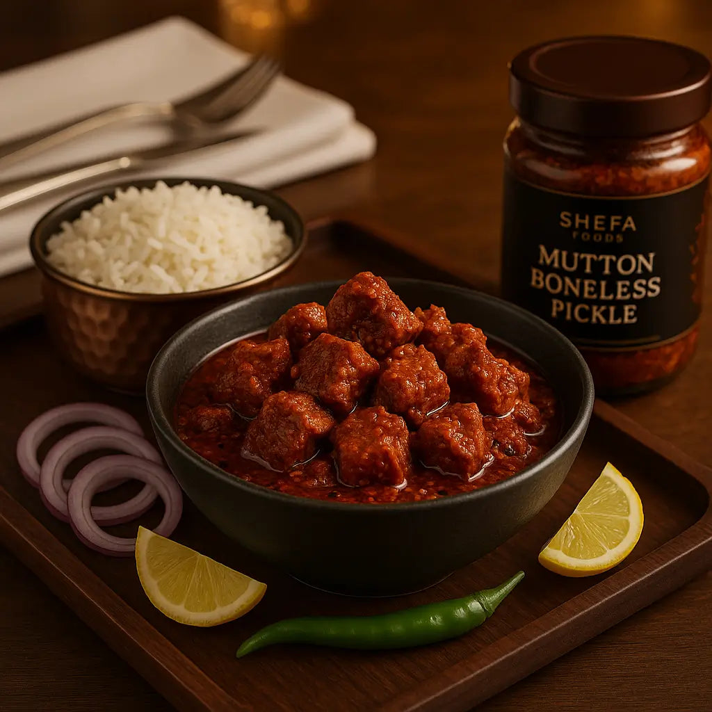 Mutton boneless pickle